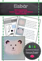 Vorschau - Mal- und Bastelvorlagen - Bastelanleitung Eisbär (auch zum selbst schreiben) - Deckblatt