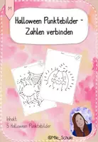 Vorschau - Arbeitsblätter - Punktebilder Halloween - Zahlen verbinden - Deckblatt