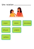 Aperçu - Cartes d'exercices - Vocabulaire-Les relations avec autrui (étiquettes:exercice) - Page 2