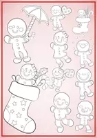 Vorschau - selbst erstellte Cliparts/Grafiken - 20 Cliparts - Weihnachten und Winter - Lebkuchenmänner - Seite 2