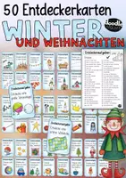 Vorschau - Arbeitsblätter - 50 Entdeckerkarten - Winter und Weihnachten / Ausflüge & Pausen - Seite 2