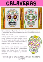 Vista previa - Manualidades / Dibujos para colorear - CALAVERAS - Plantillas de dibujar - página 1