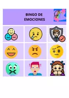 Vista previa - Hojas de trabajo - BINGO de emociones (4) - página 1