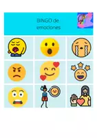 Vista previa - Hojas de trabajo - BINGO de emociones (4) - página 2