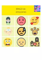 Vista previa - Hojas de trabajo - BINGO de emociones (4) - página 3