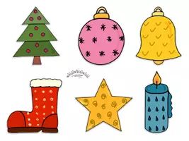 Aperçu - Feuilles d'exercices - Dessin Point à Point „NOËL“ - Page 3