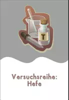 Vorschau - Arbeitsblätter - Versuche: Hefe (Teiglockerungsmittel) - Deckblatt