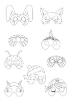 Vorschau - Mal- und Bastelvorlagen - Halloween - Gruselspaß: Cliparts, Ausmalbilder, Girlande und Fliegende Fledermaus - Seite 3