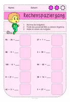 Vorschau - Arbeitsblätter - digitaler und analoger Rechenspaziergang Herbst ZR100 Addition und Subtraktion (mit QR-Codes) - Seite 2