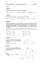 Vorschau - Arbeitsblätter - Aufgabenblatt Mathe 10. Klasse: Trigonometrische Funktionen mit Lehrer Schmidt und Daniel Jung - Seite 1