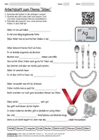 Vorschau - Arbeitsblätter - Arbeitsblatt "Silber" + Onlineübung & MP3 + Mindmap - Deckblatt