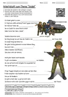 Vorschau - Arbeitsblätter - Arbeitsblatt "Soldat" + Onlineübung & MP3 + - Deckblatt
