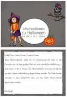 Vorschau - Stationenlernen - Abschreibkartei zu Halloween in Druckschrift (2.-3. Klasse) - Seite 3