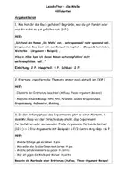 Vorschau - Arbeitsblätter - kognitive Lernkarte Die Welle Klassenarbeit - Seite 1
