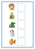 Vista previa - Hojas de trabajo - Identifico animales iguales folder - página 2