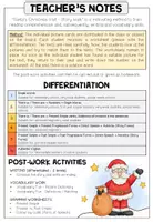 Vista previa - Unidades / Secuencias / Situaciones de Aprendizaje - Santa's Christmas Visit - STORY WALK - 6-times differentiated - página 1