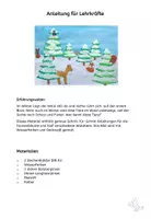 Vorschau - Mal- und Bastelvorlagen - Kunst Winter, Tiere im Schnee, Grundschule - Seite 1