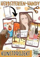 Vorschau - Mal- und Bastelvorlagen - Hashtag #Meine Herbstferien- Handy I Kunstprojekt - Deckblatt