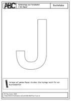 Vorschau - Mal- und Bastelvorlagen - Tieralphabet - J wie Jaguar - Seite 1