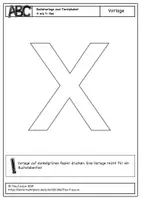 Vorschau - Mal- und Bastelvorlagen - Tieralphabet - X wie T-Rex - Seite 1