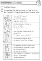 Vorschau - Arbeitsblätter - Sankt Martin - Flipbook - Bastelvorlage für die Geschichte - Seite 2
