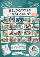 Vorschau - Unterrichtsreihen - XXL-Materialpaket "Märchen" Wimmelbilder/Bildkarten/Ausmalbilder/Tafelmaterial/Spiel - Seite 1