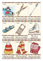 Vista previa - Juegos / Gamificación - winter English game / juego Inglés I have ... Who has ...? - página 2