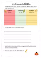 Vorschau - Arbeitsblätter - Herbst Elfchen Gedicht mit Tafelmaterial und Bewertungsbogen - Seite 3