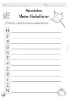 Vorschau - Arbeitsblätter - Herbstferien Akrostichon Gedicht - Seite 3