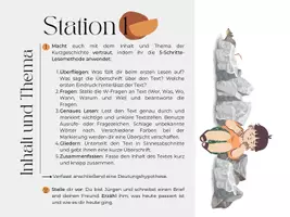 Vorschau - Unterrichtsreihen - Stationsarbeit zu Borcherts Nachts schlafen die Ratten doch - Kurzgeschichte - Seite 3