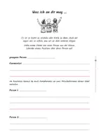 Vorschau - Arbeitsblätter - Komplimente (Klassenklima) - Deckblatt