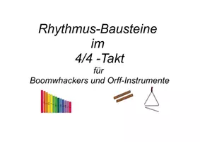 Vorschau - Arbeitsblätter - Musizieren leicht gemacht: Rhythmus-Bausteine im 4/4-Takt - Deckblatt