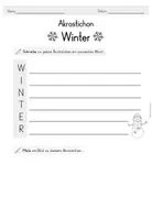 Vorschau - Arbeitsblätter - Winter Akrostichon Gedicht - Seite 3
