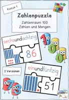Vorschau - Spiele - Zahlenpuzzle Zahlenraum 100: Zahlbildung (Dines-Material) - Deckblatt