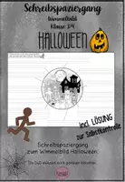Vorschau - Arbeitsblätter - Schreibspaziergang Wimmelbild zu Halloween Klasse 3/4 - Deckblatt