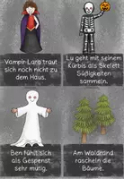 Vorschau - Arbeitsblätter - Schreibspaziergang Wimmelbild zu Halloween Klasse 3/4 - Seite 2
