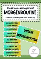 Vorschau - Fördermaterial/Inklusion - Ablauf unserer Morgenroutine bzw. unserem Morgenritual - Deckblatt