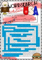 Vista previa - Hojas de trabajo - USA Wordsearch - página 2