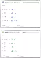 Vorschau - Test - Kurztest Potenzen und Wurzeln - 5 Multiplizieren und Dividieren - Seite 2
