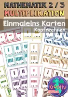 Vorschau - Fördermaterial/Inklusion - Kleines Einmaleins: Lernkärtchen zum Kopfrechnen - Deckblatt