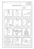 Vorschau - Arbeitsblätter - Englisch Arbeitsblätter "Halloween Figures" - Seite 1