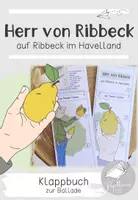 Vorschau - Arbeitsblätter - Klappbuch | Herr von Ribbeck auf Ribbeck im Havelland | Gedicht | Herbst - Deckblatt