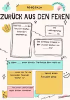 Vorschau - Arbeitsblätter - Nach den Ferien Einstieg - Deckblatt
