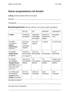 Vorschau - Arbeitsblätter - Programmieren mit Scratch - Projekte Geschichte und Namen animieren - Seite 3