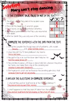 Aperçu - Fiches - Anglais - Halloween: Reading Comprehension & Creative Writing/Compréhension écrite & écriture créative - Page 1