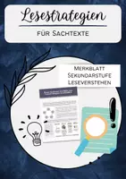 Vorschau - Merkblätter - Sachtexte durch Lesestrategien erschließen - Deckblatt
