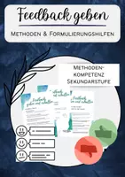 Vorschau - Arbeitsblätter - Feedback geben: Methoden und Formulierungshilfen - Deckblatt