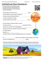 Vorschau - Arbeitsblätter - Lernposter + Arbeitsblätter "Sonnenenergie" + Onlineübungen & MP3s + Mindmap + Infografiken - Seite 1