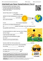 Vorschau - Arbeitsblätter - Arbeitsblätter "Sonnenfinsternis" + Onlineübungen & MP3s + Mindmap + Infografiken - Seite 3