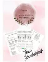 Vorschau - Test - Lernzielkontrolle Addition im Zahlenraum bis 10 - Deckblatt